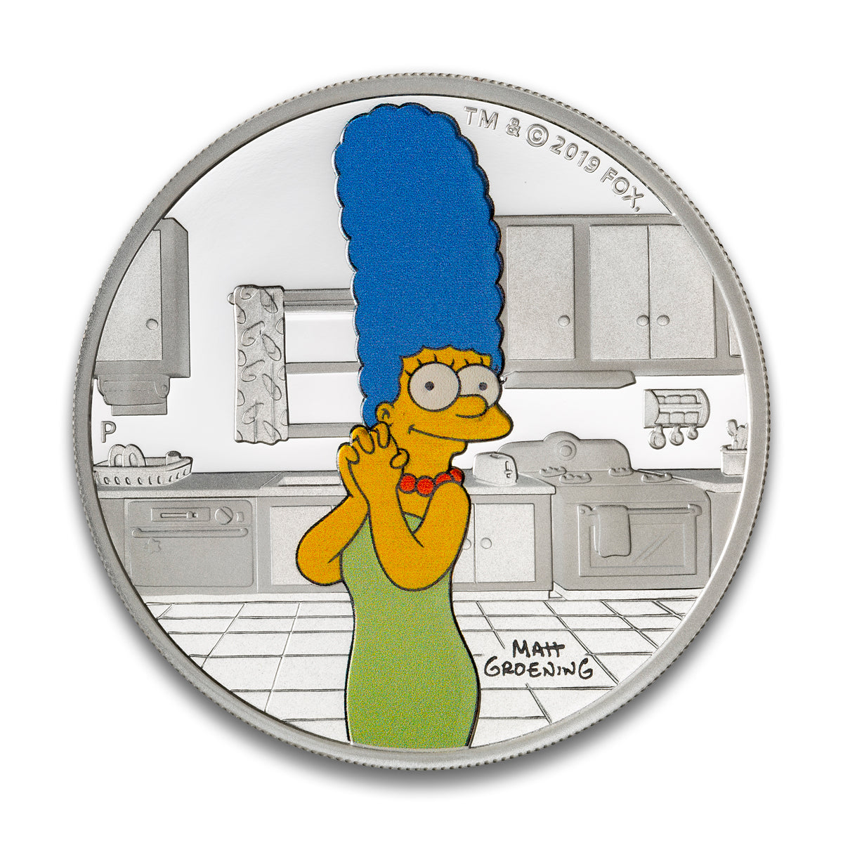 2019 $1 The Simpsons: Marge Simpson - Fine Silver Coin