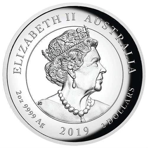 2019 $2 Double Dragon - Pure Silver Coin