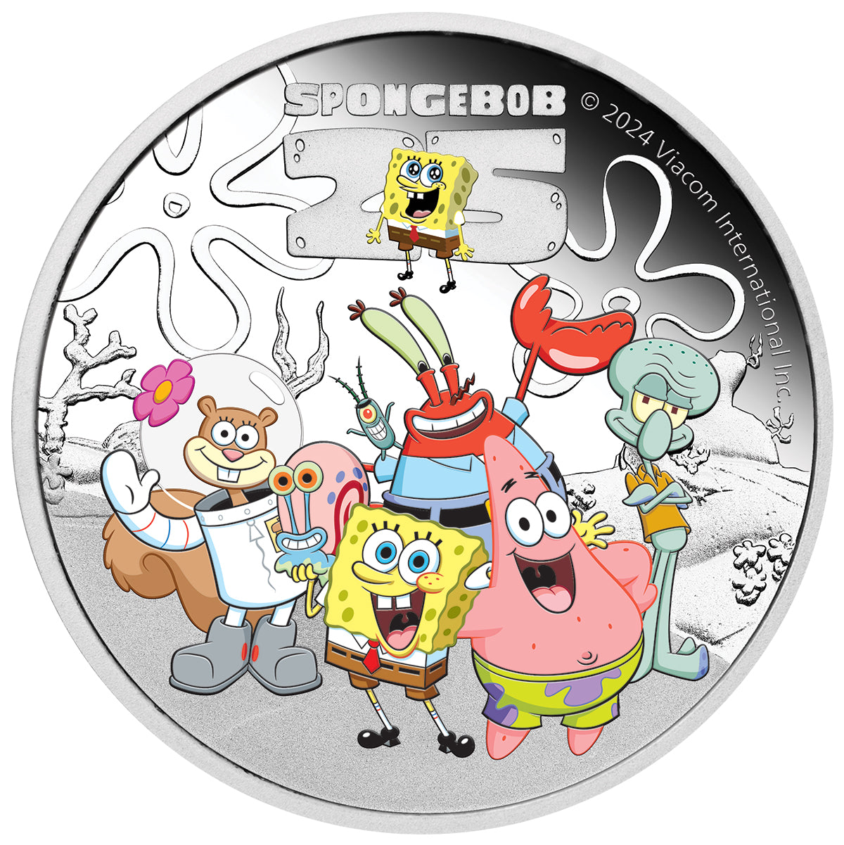 2024 $1 SpongeBob & Friends - Pure Silver Coin