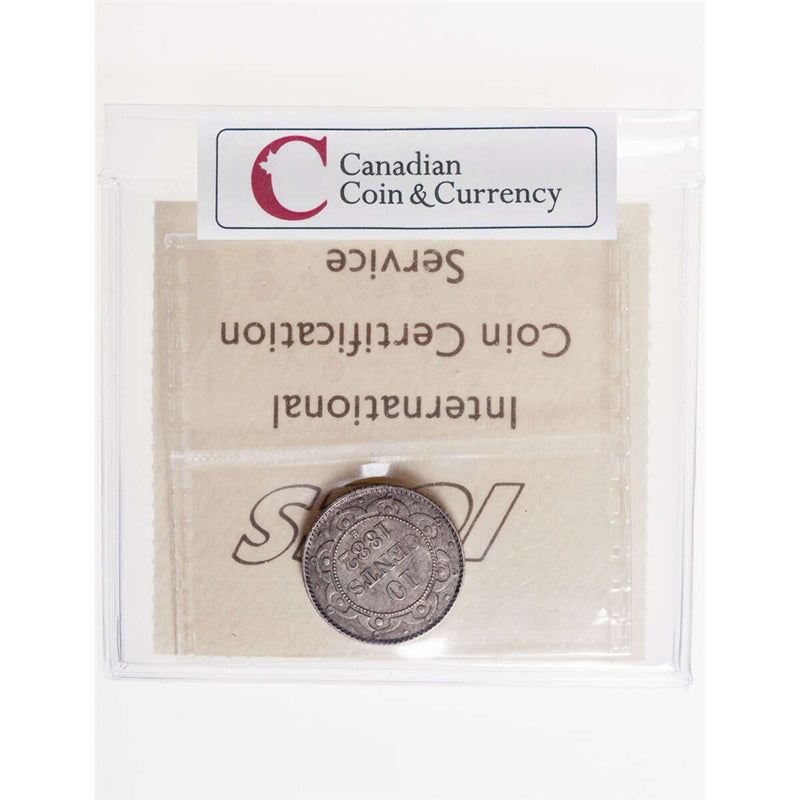 NFLD 10 cent 1882H  ICCS EF-40