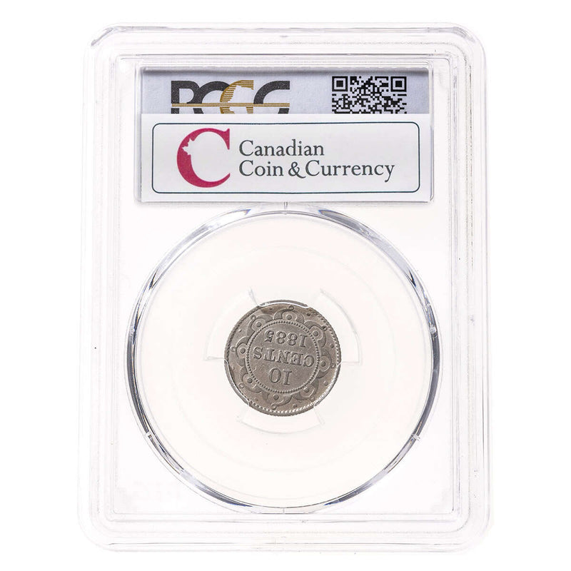 NFLD 10 cent 1885  PCGS EF-40