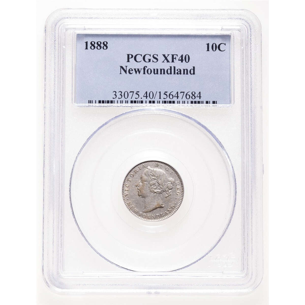 NFLD 10 cent 1888  PCGS EF-40