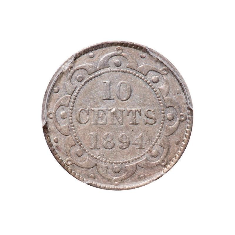 NFLD 10 cent 1894  PCGS AU-53