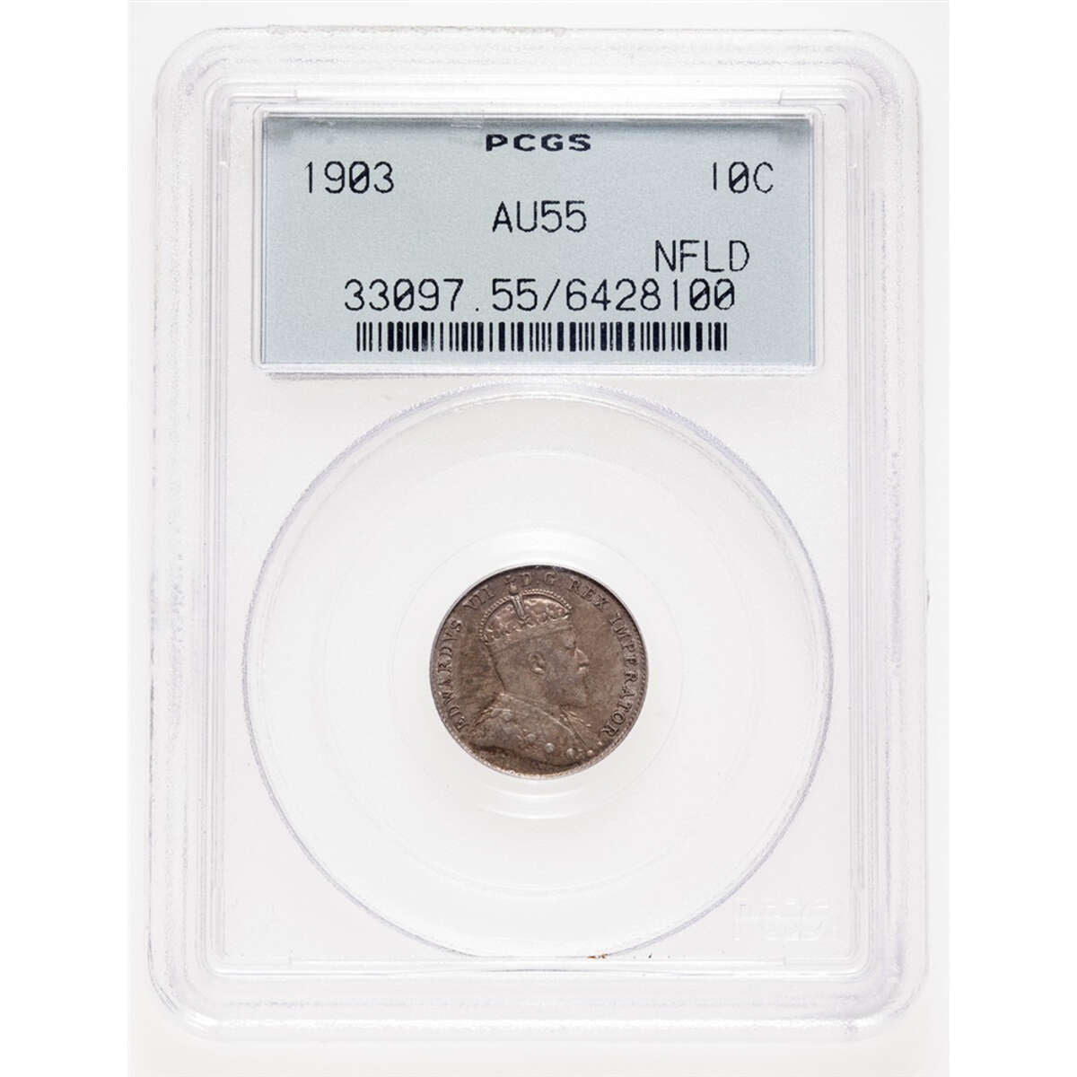 NFLD 10 cent 1903  PCGS AU-55