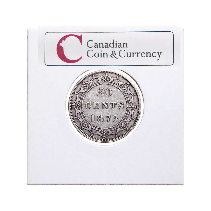 NFLD 20 cent 1873  VF-20