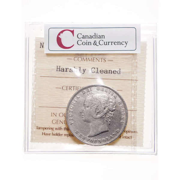 NFLD  50 cent 1870  ICCS VF-30