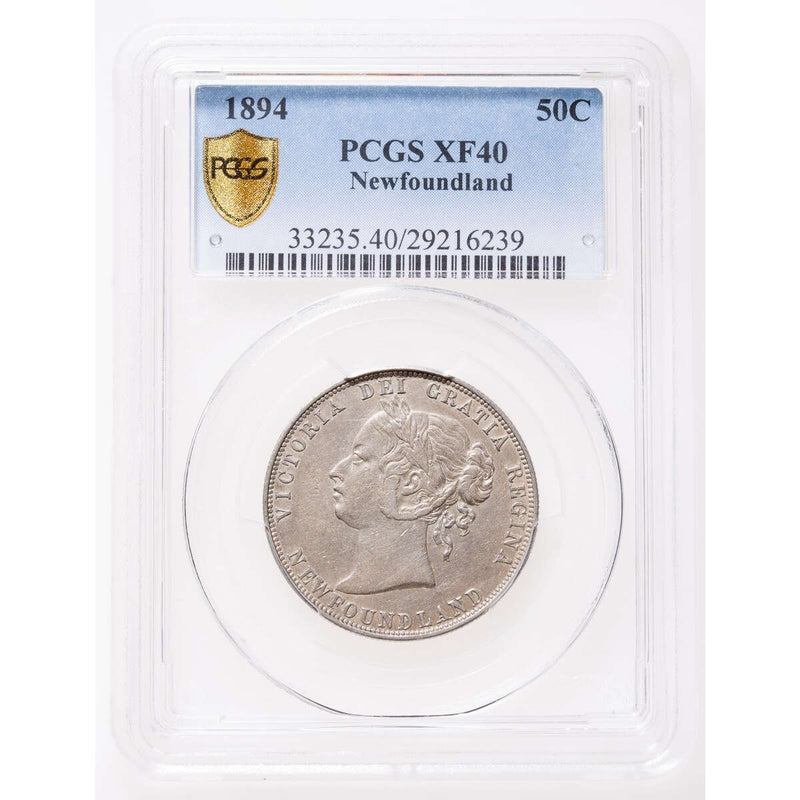NFLD  50 cent 1894  PCGS EF-40