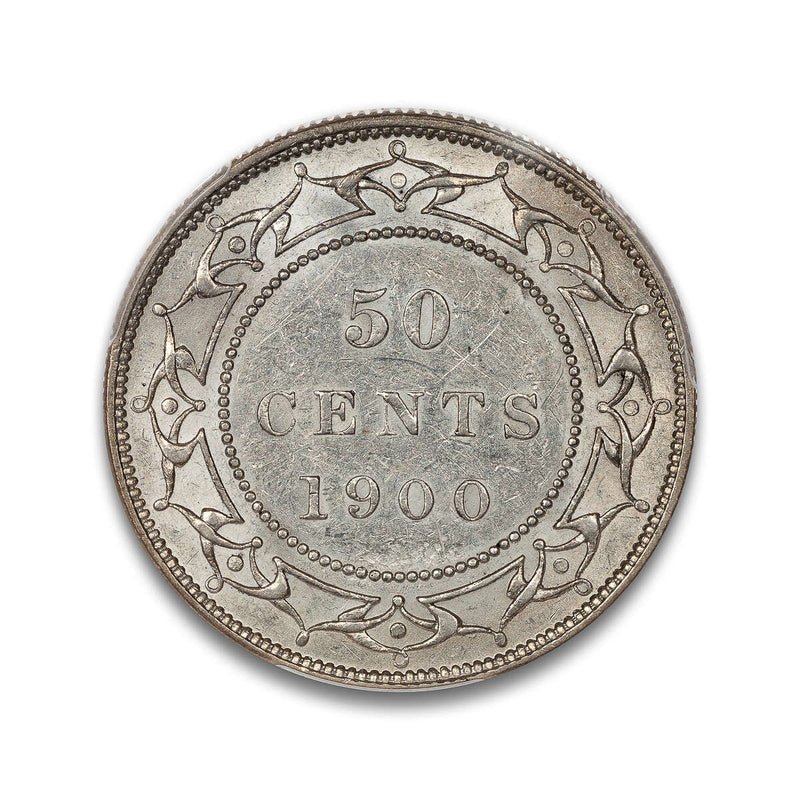 NFLD  50 cent 1900  PCGS AU-53