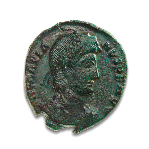 Roman Empire AE2 Gratian 383 AD EF-40