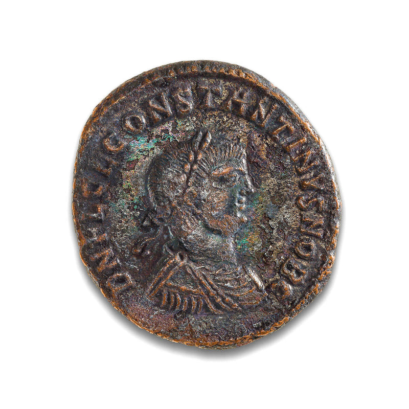Ancient Rome AE3 Constantine II 337 AD EF-40