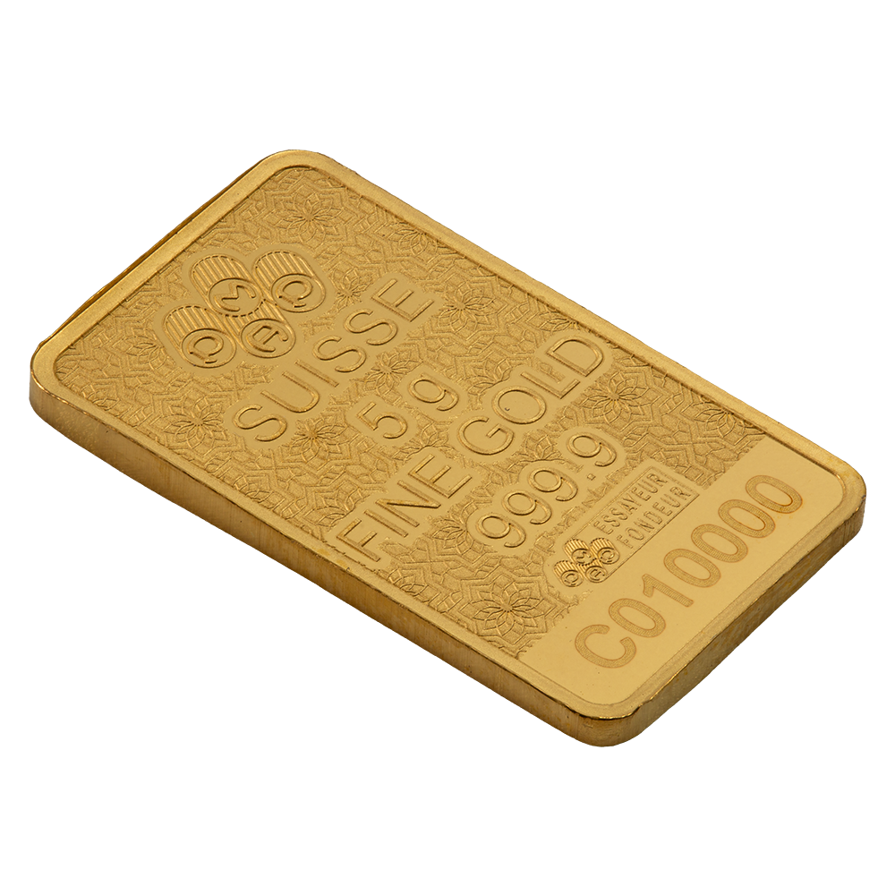 Arabian Camel - 5g Pure Gold Bar with Pendant Frame