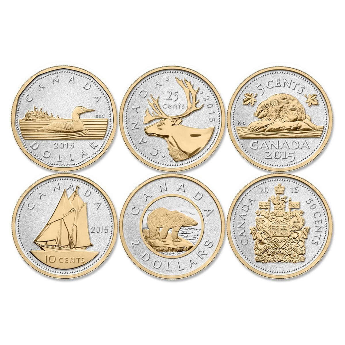 2015 Big Coins - 6 Coin Pure Silver Set