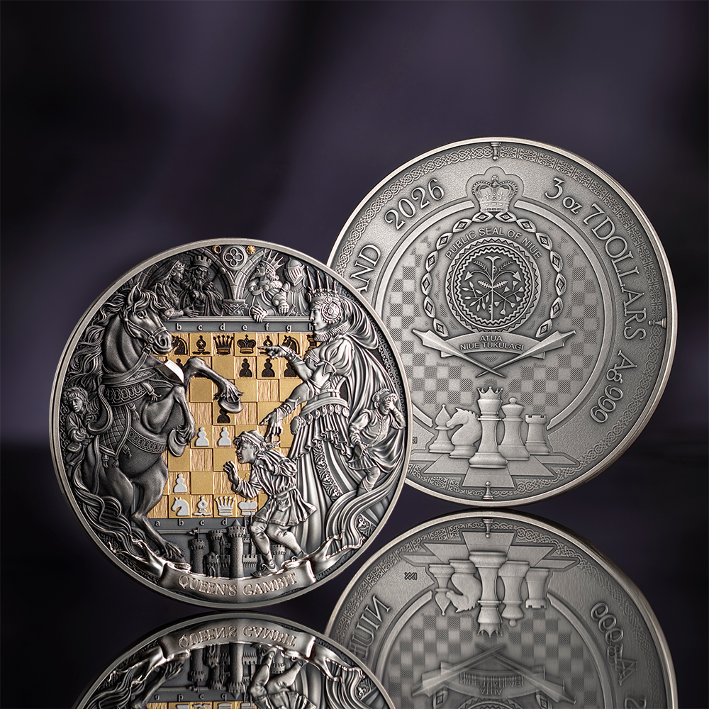 2026 $7 Chess Battle: Queen's Gambit - Pure Silver Coin