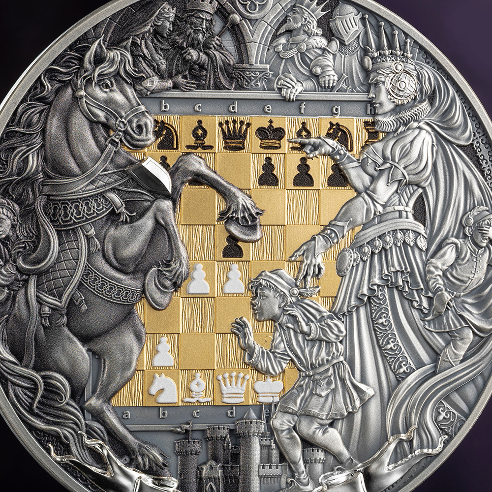 2026 $7 Chess Battle: Queen's Gambit - Pure Silver Coin
