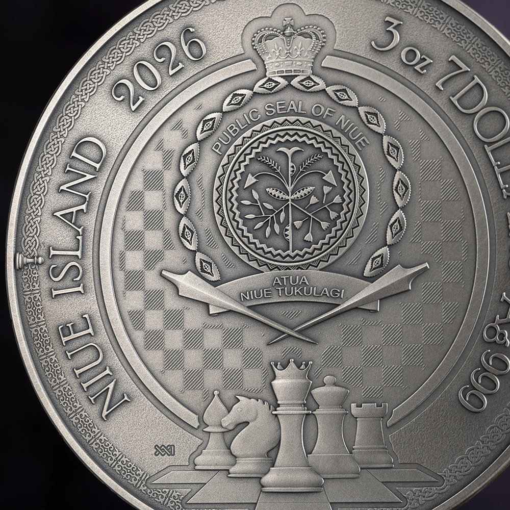 2026 $7 Chess Battle: Queen's Gambit - Pure Silver Coin