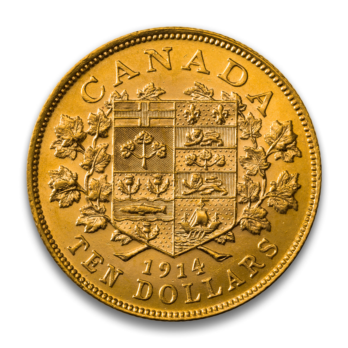 1914 $10 Hand Selected Gold Coin - Canada's First Gold Coins