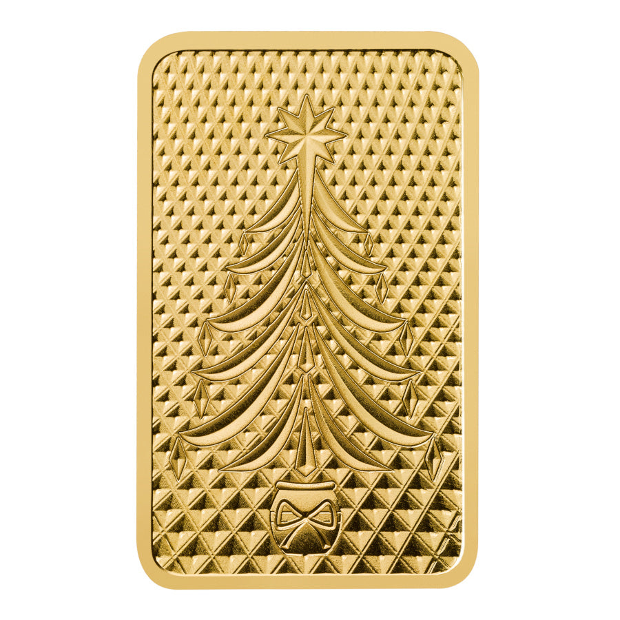 The Royal Mint Christmas 1g Pure Gold Bar