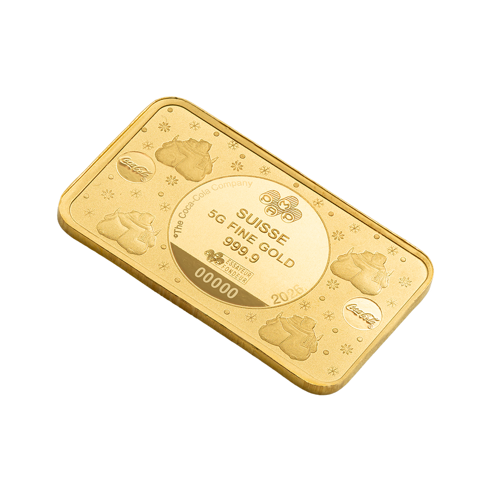 Coca-Cola® Polar Bear Hugs - 5g Pure Gold Bar