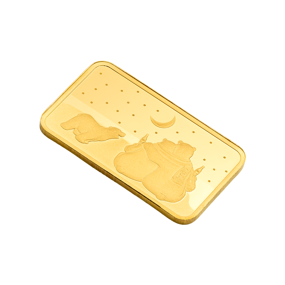 Coca-Cola® Polar Bear Hugs - 5g Pure Gold Bar