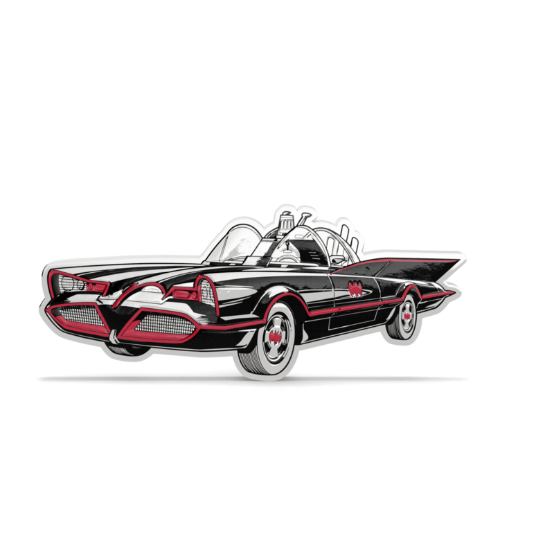 2025 $2 BATMAN™66: Batmobile - Pure Silver Coin