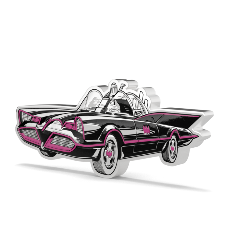2025 $2 BATMAN™66: Batmobile - Pure Silver Coin