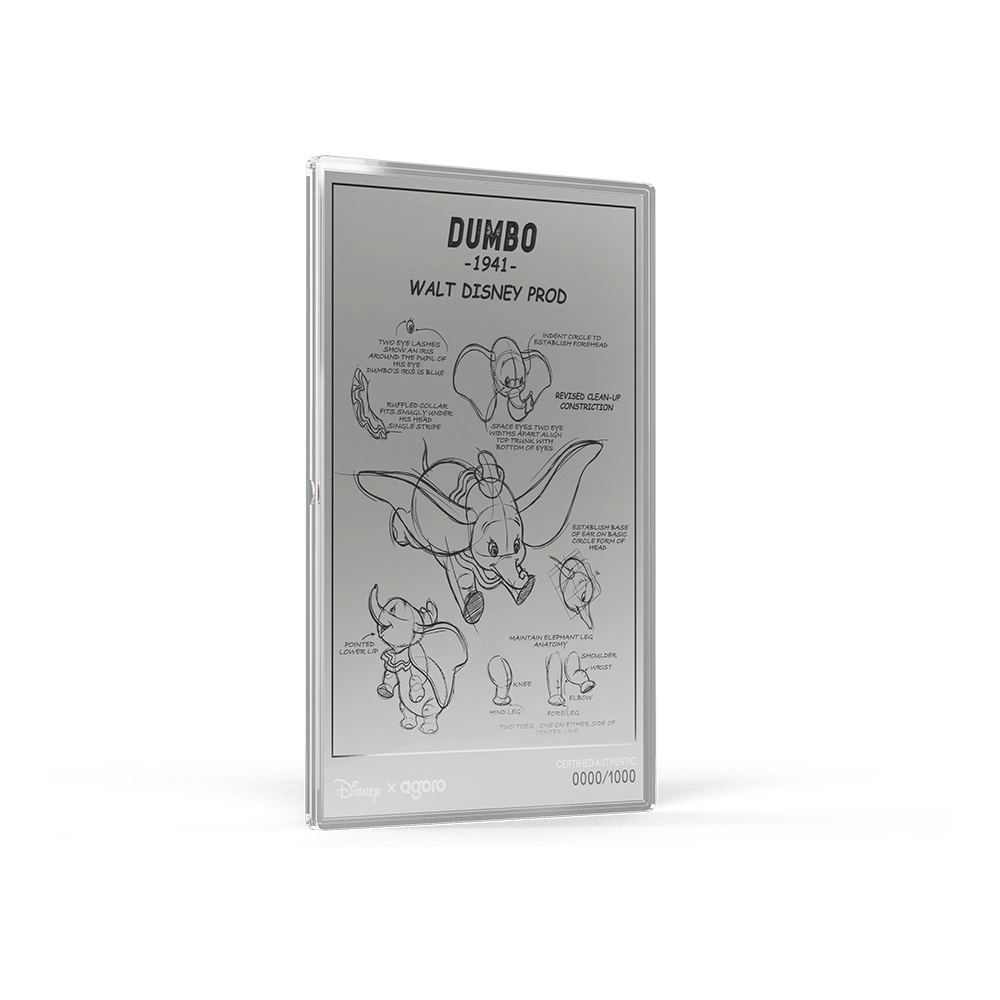 2026 $2 Disney Classics Collection: Dumbo - Pure Silver Foil and Coin