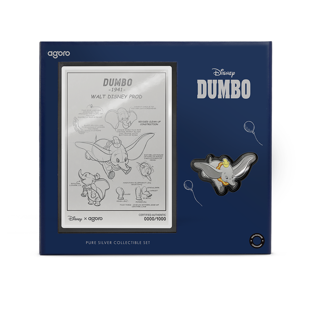 2026 $2 Disney Classics Collection: Dumbo - Pure Silver Foil and Coin