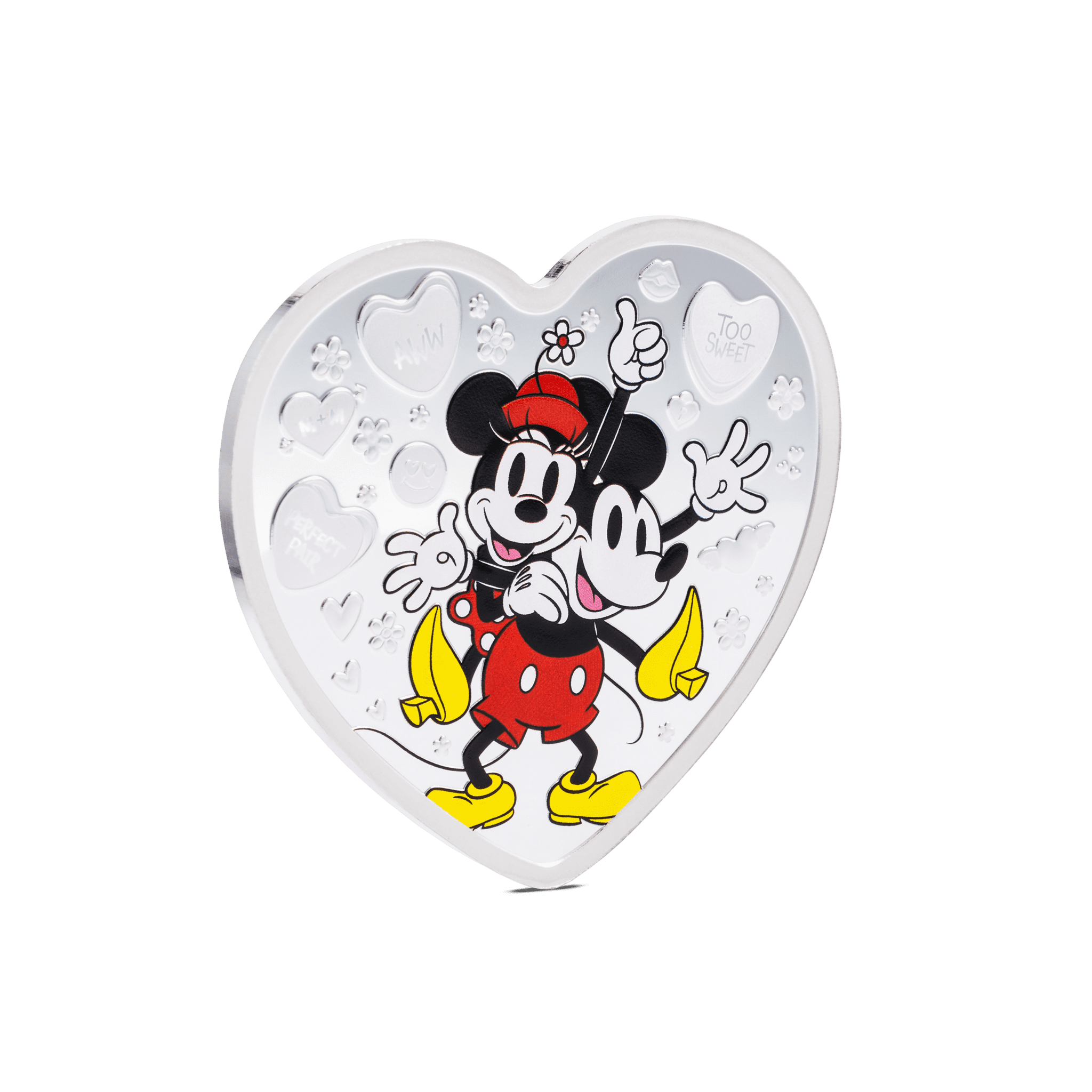 2024 $2 Disney I Love Us: Mickey Mouse & Minnie Mouse - Pure Silver Coin