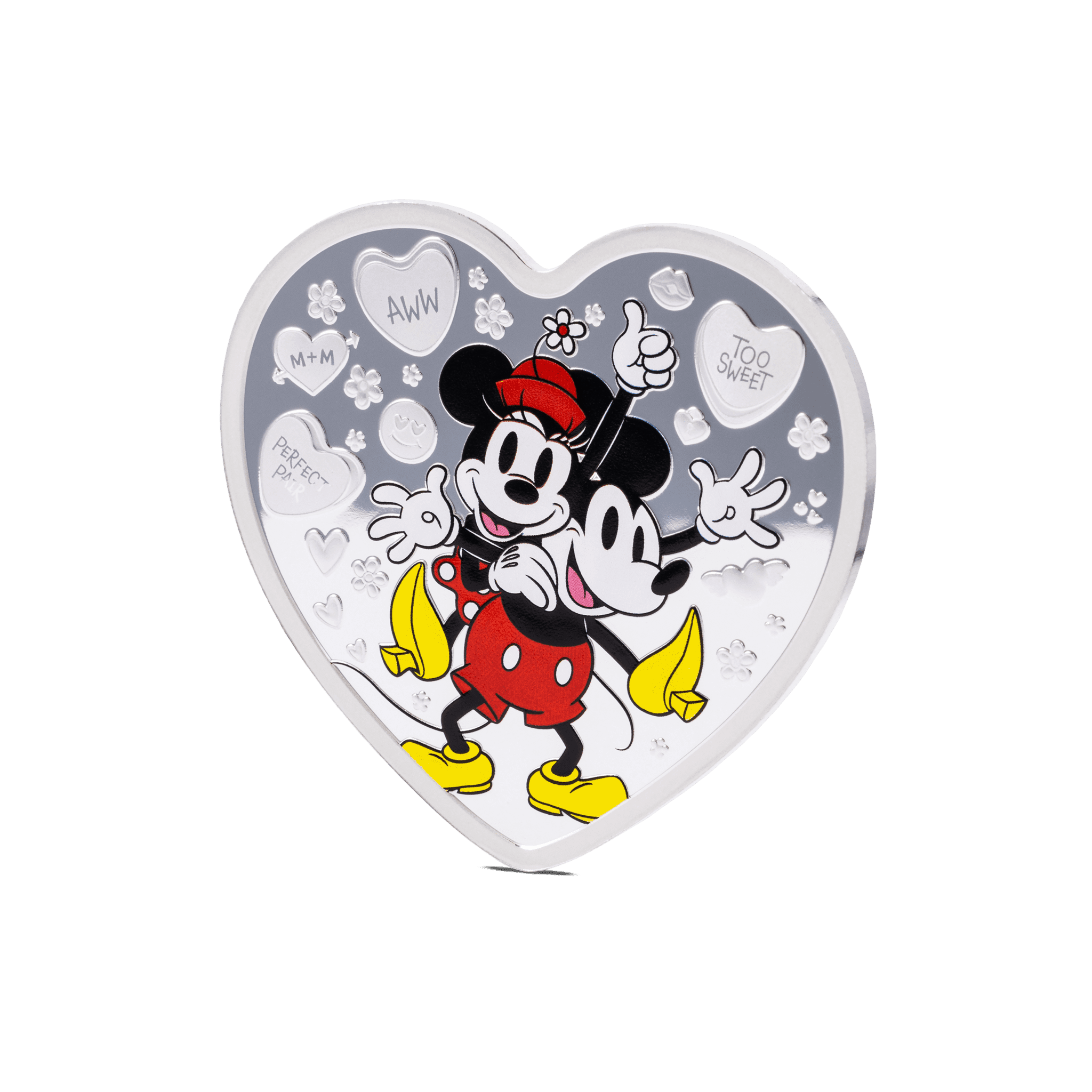 2024 $2 Disney I Love Us: Mickey Mouse & Minnie Mouse - Pure Silver Coin