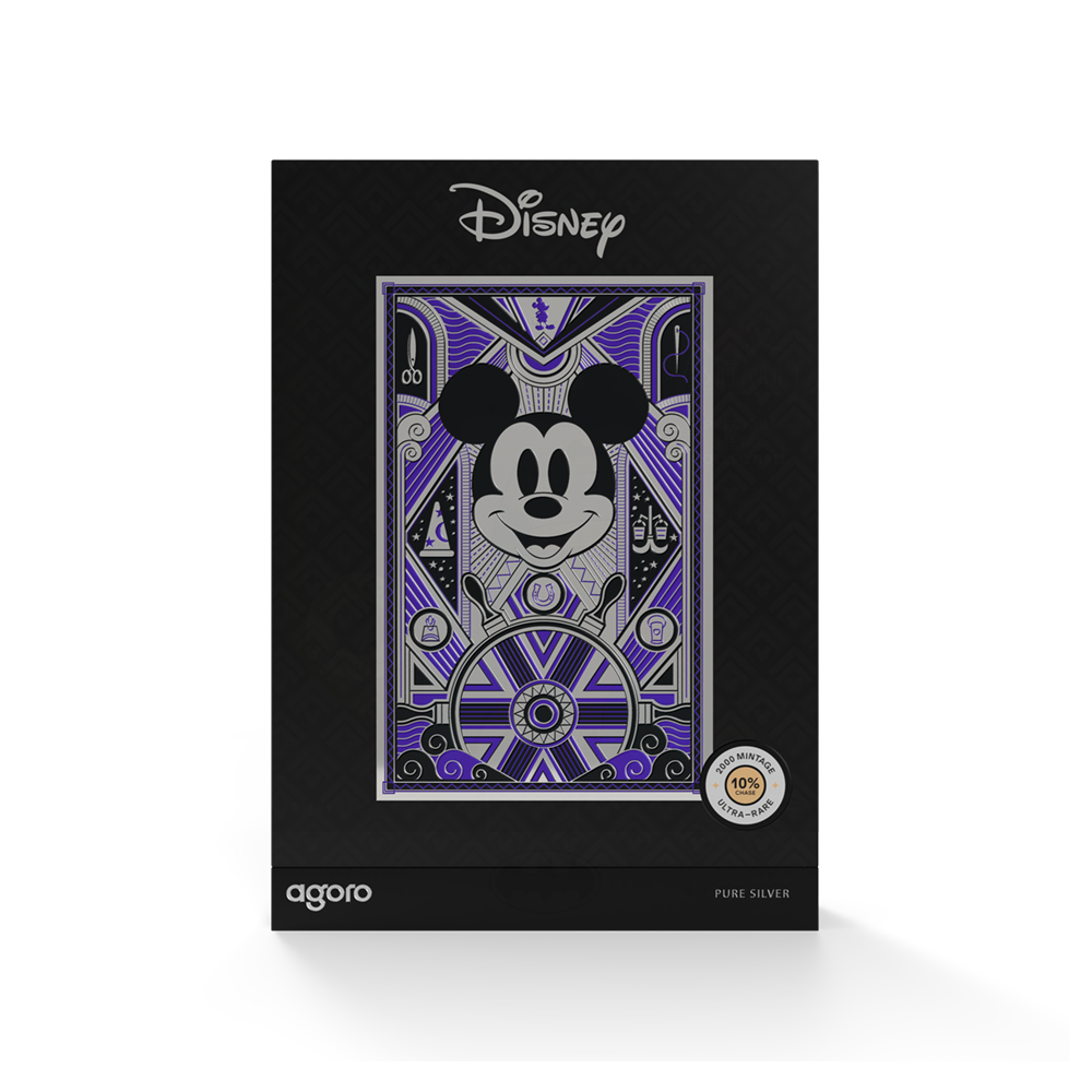 2026 $1 Disney Art Deco Collection: Mickey Mouse - Pure Silver Foil