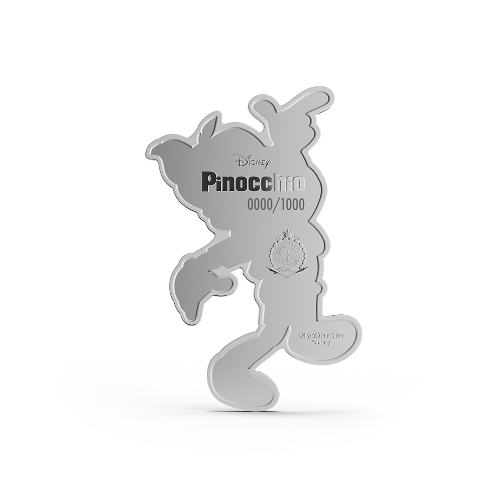 2026 $2 Disney Classics Collection: Pinocchio - Pure Silver Foil and Coin