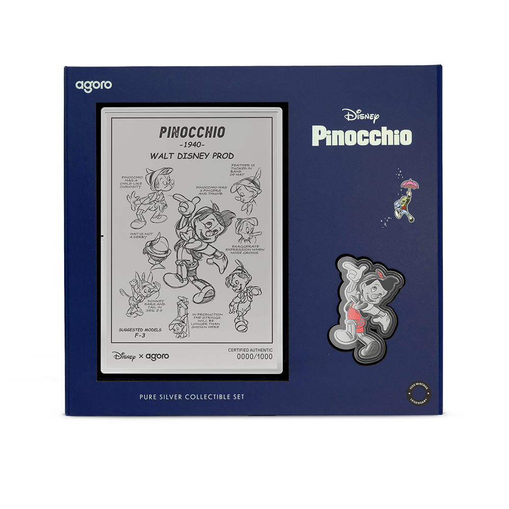 2026 $2 Disney Classics Collection: Pinocchio - Pure Silver Foil and Coin