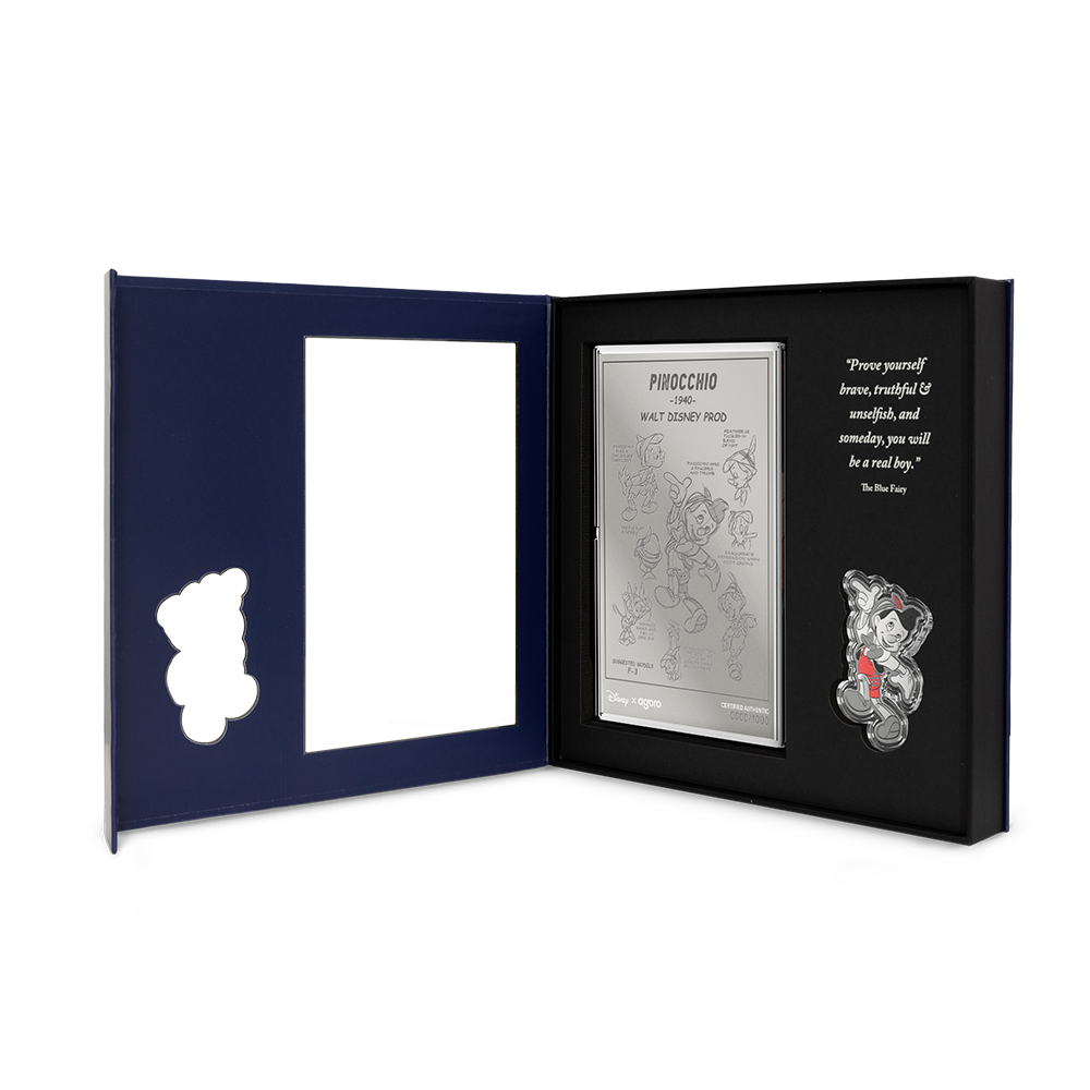 2026 $2 Disney Classics Collection: Pinocchio - Pure Silver Foil and Coin