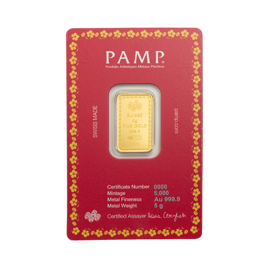 Lakshmi & The Sacred Cow - 5g Pure Gold Bar