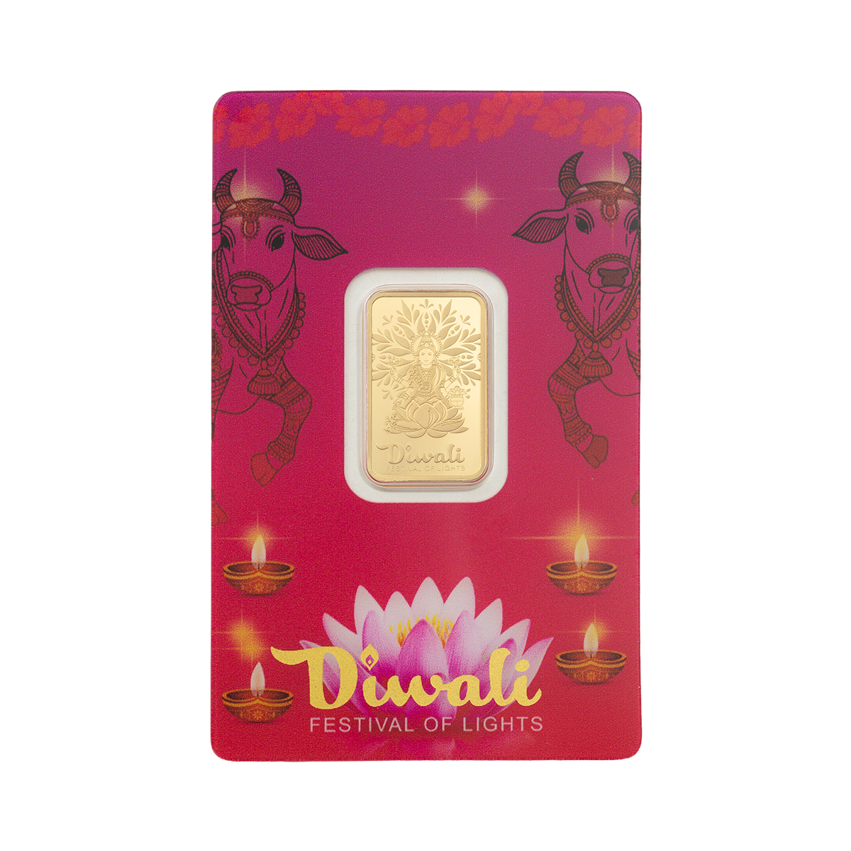 Lakshmi & The Sacred Cow - 5g Pure Gold Bar
