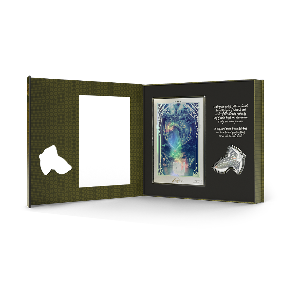 2026 $2 The Lord of the Rings: Lothlorien - Pure Silver Coin and Foil Set