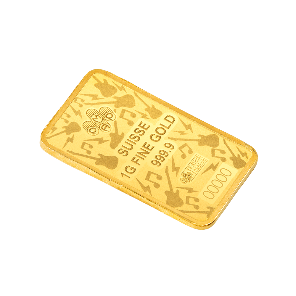 Fender® 80th Anniversary - 1g Pure Gold Bar