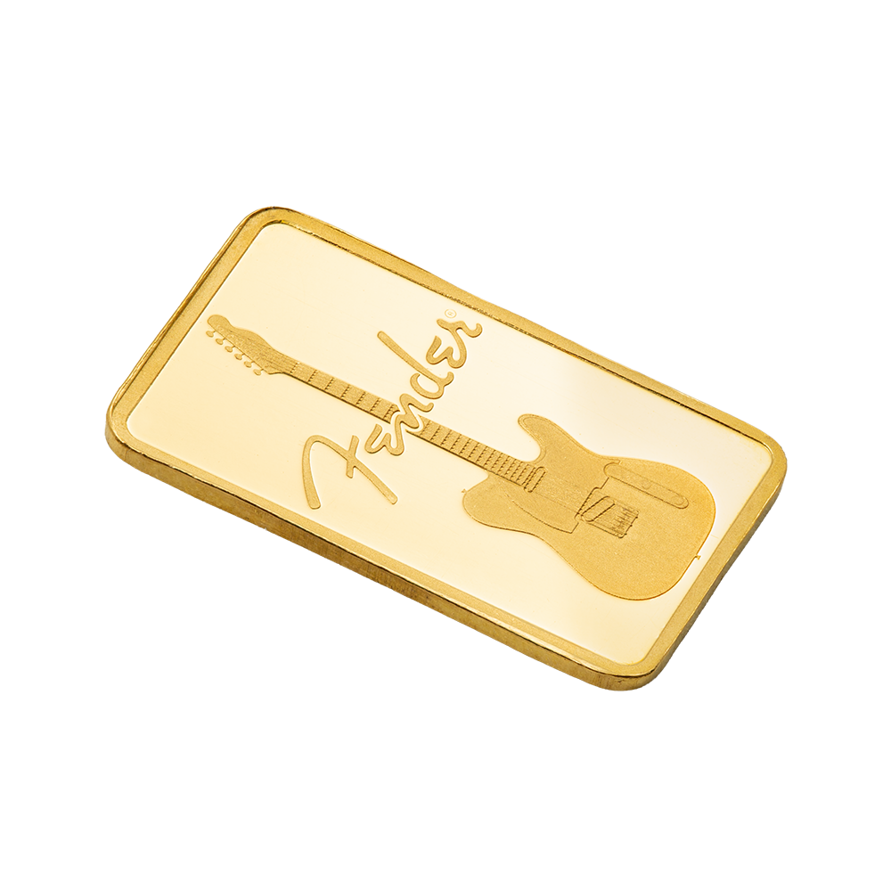 Fender® 80th Anniversary - 1g Pure Gold Bar
