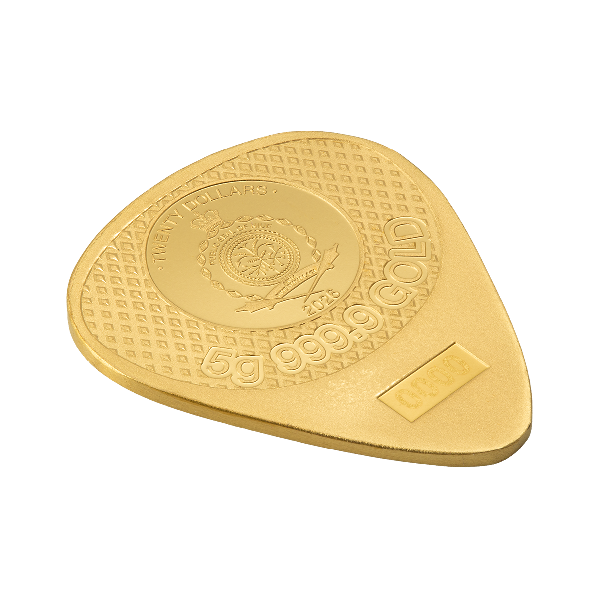 Fender Telecaster 75th Anniversary - 5g Pure Gold Guitar Pick