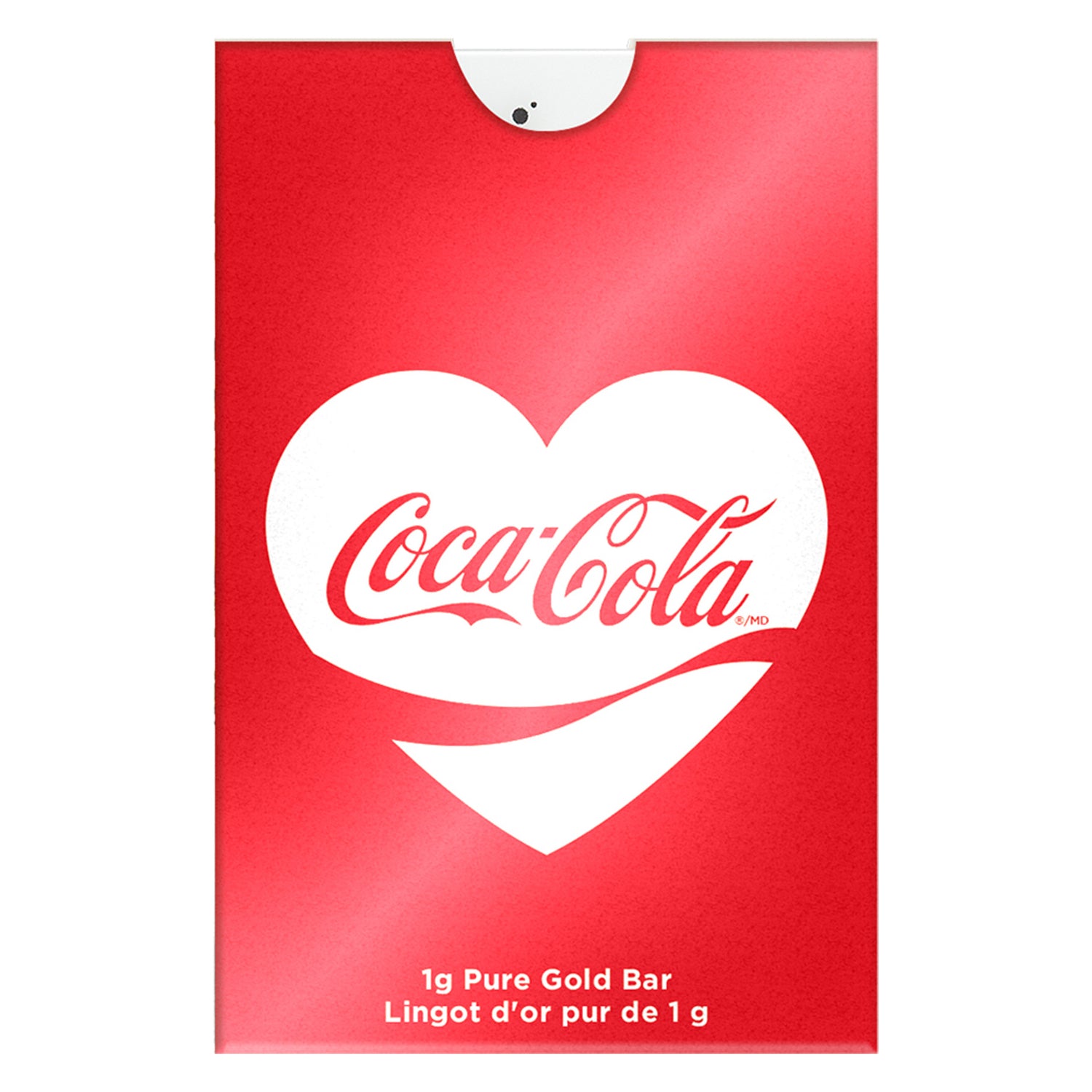 Coca-Cola Valentine's Love 1g Pure Gold Bar