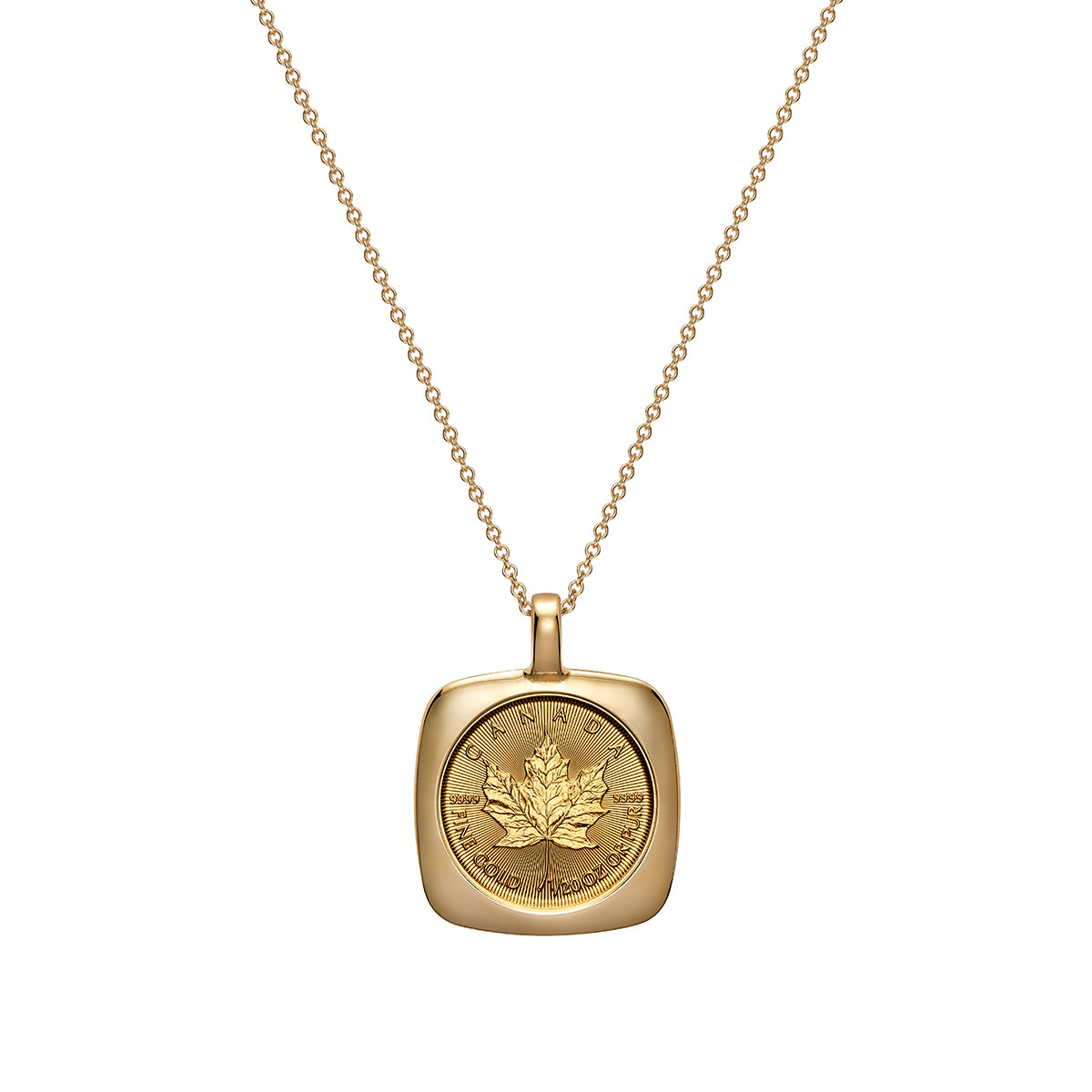 2026 Pure Gold Maple Leaf with 18kt Pendant