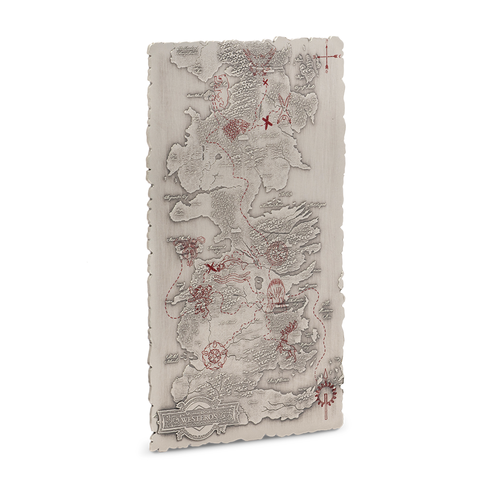 2026 $10 Game of Thrones: Map of Westeros - Pure Silver Coin