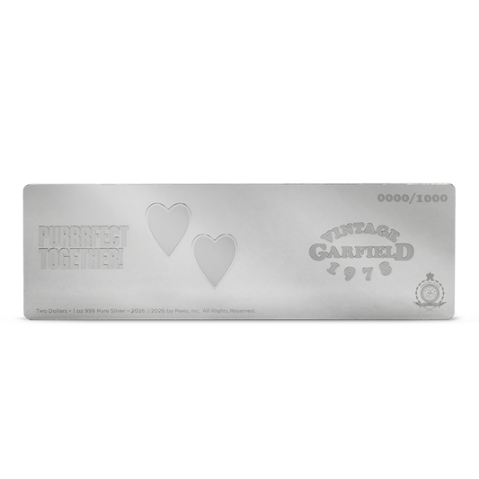 2026 $2 Garfield & Arlene - Pure Silver Coin