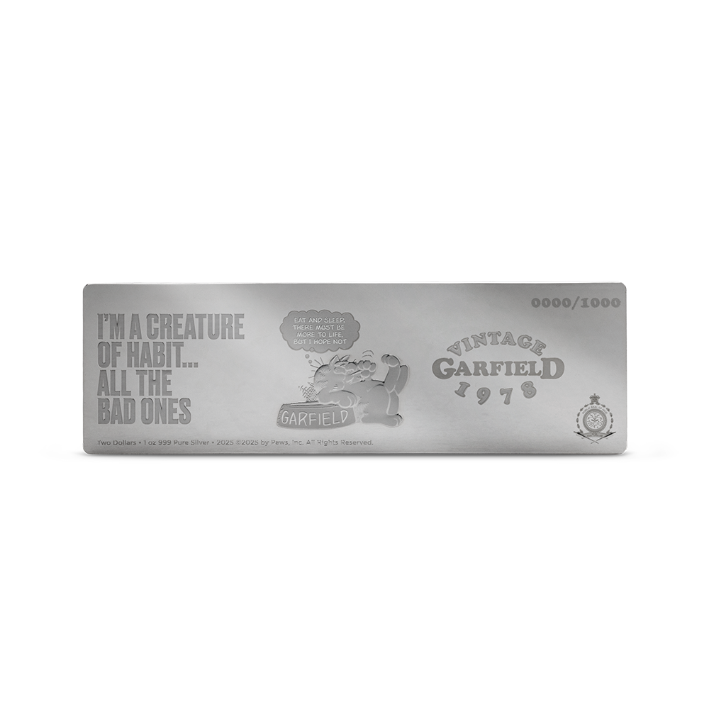 2025 $2 Garfield First Ever - Pure Silver Coin