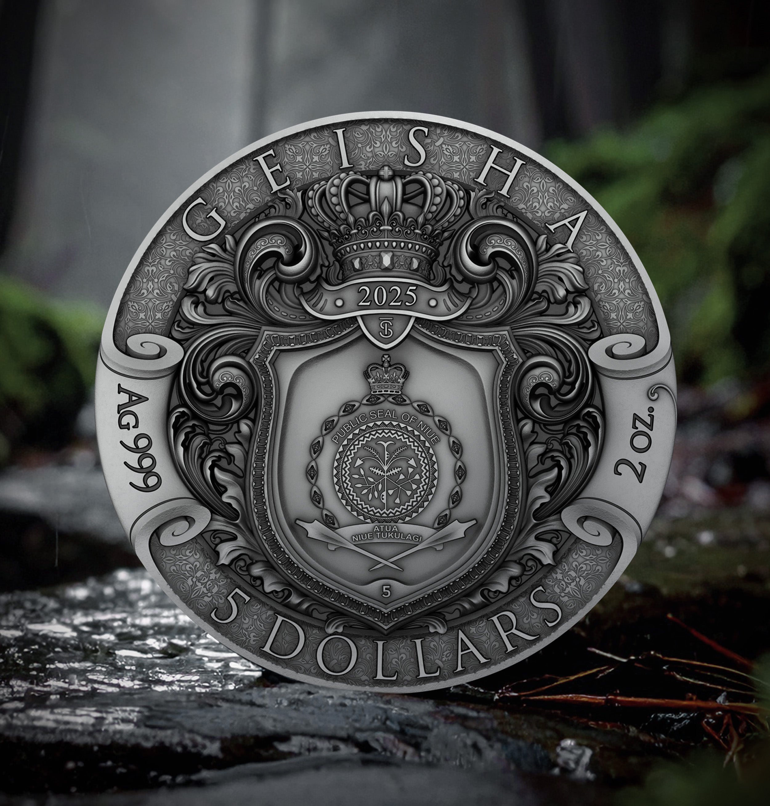 2025 $5 Geisha: Whispers of Grace - Pure Silver Coin