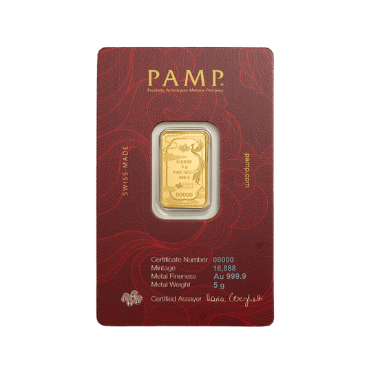 Good Luck Phoenix - 5g Pure Gold Bar