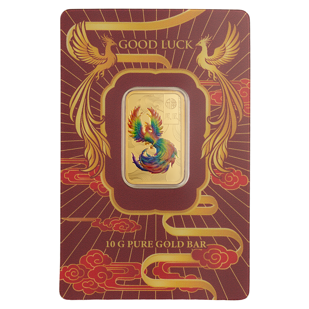 Good Luck Phoenix - 10g Pure Gold Bar