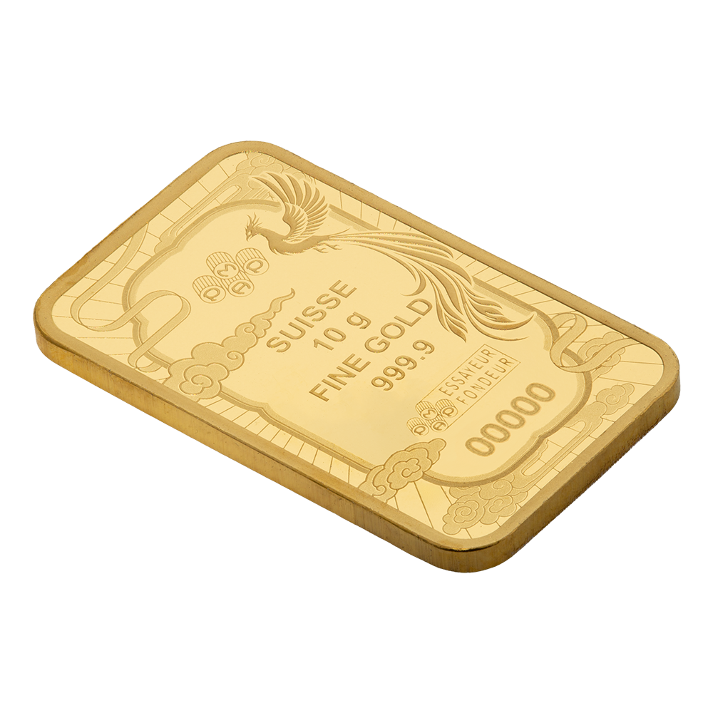 Good Luck Phoenix - 10g Pure Gold Bar
