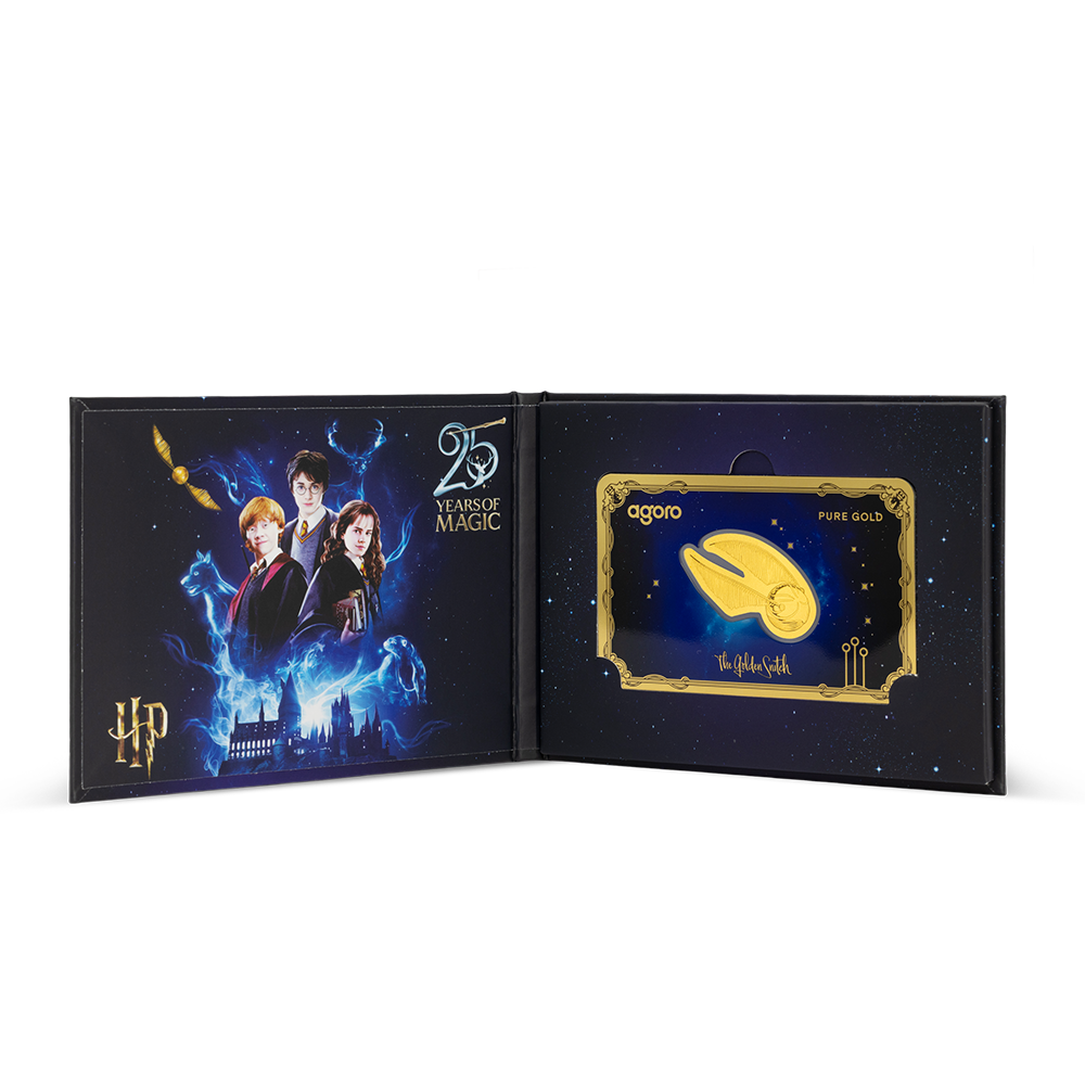 2026 $1 Harry Potter 25 Years of Magic: The Golden Snitch - Pure Gold Coin