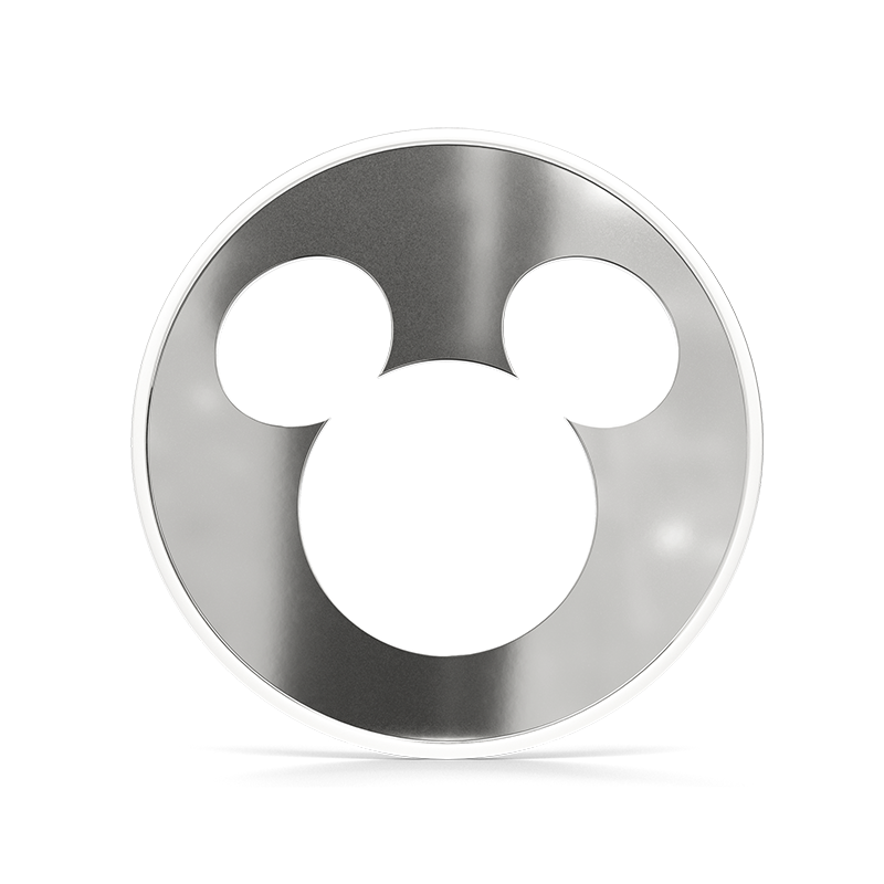 2026 $1 Disney Iconic Silhouettes: Mickey Mouse - Pure Silver Coin